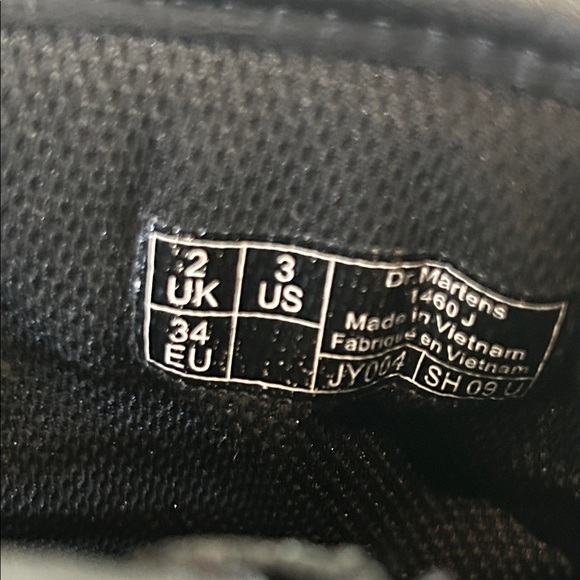 Dr. Martens Black Leather Boots with Yellow Stitching - Picture 5 of 5